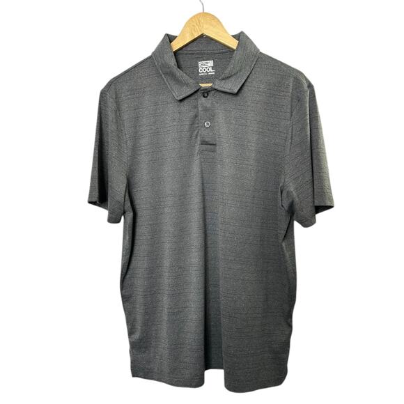 32 Degrees Cool Gray Short Sleeve Polo Shirt Men's Size Large New - Picture 1 of 4